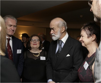 Prince Michael with members of the judging panel